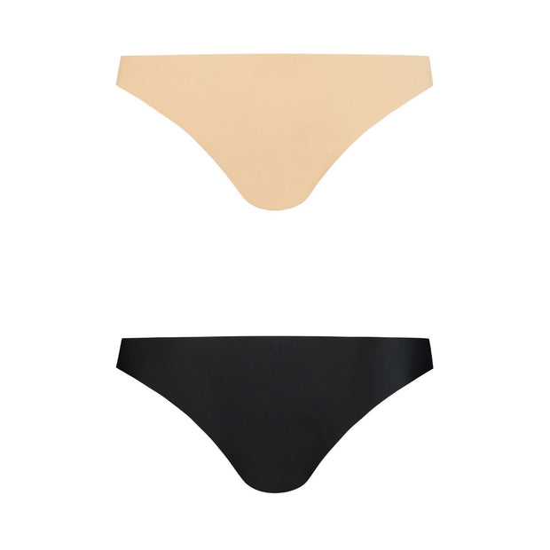 Bye Bra - Invisible Brazilian Nude + Black S