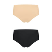 Bye Bra - Invisible High Brief Nude + Black S