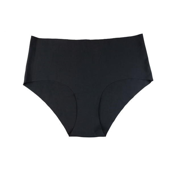 Bye Bra - Invisible High Brief Nude + Black S