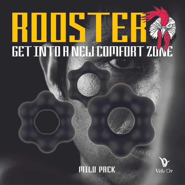 Velv'Or - Rooster Milo Pack Set of Robust Cock Rings