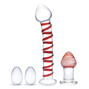Glas - Mr. Swirly 4 pc Set with Glass Kegel Balls & Butt Plug