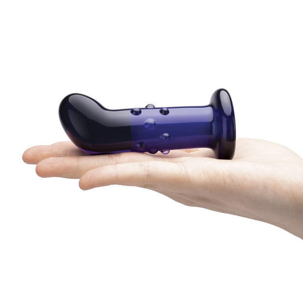 Glas - Rechargeable Remote Controlled Vibrating Dotted  G-Spot/P-Spot Plug