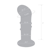 Glas - Rechargeable Remote Controlled Vibrating Dotted  G-Spot/P-Spot Plug