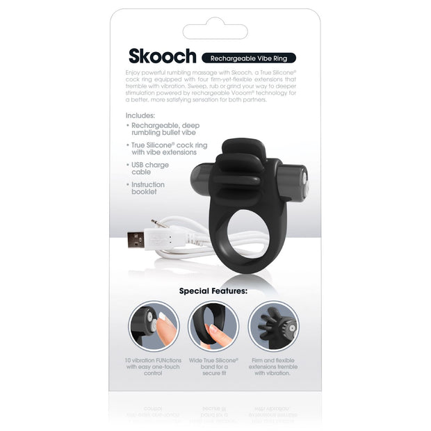 The Screaming O - Charged Skooch Ring Black