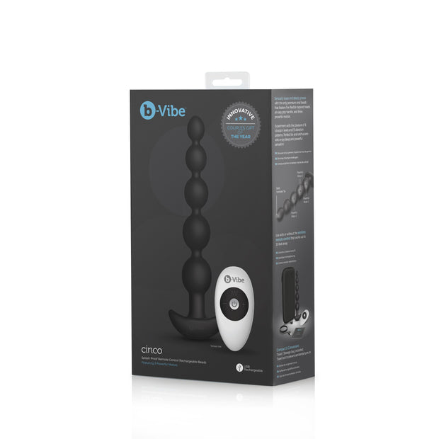 B-Vibe - Cinco Anal Beads Black
