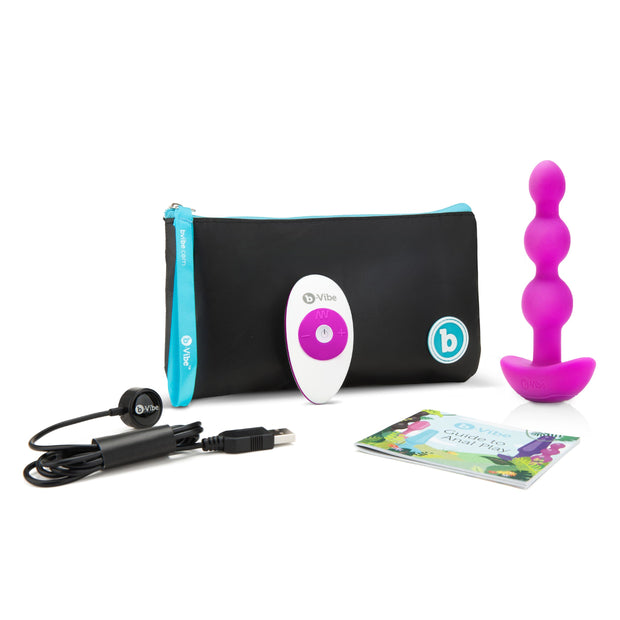 B-Vibe - Triplet Anal Beads Fuchsia