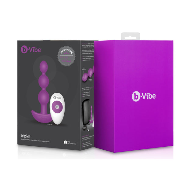B-Vibe - Triplet Anal Beads Fuchsia