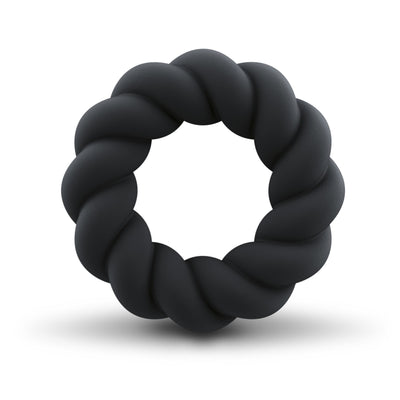 Rocks-Off - Twist Penisring - Schwarz Liquid-Silikon