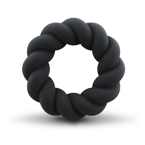Rocks-Off - Twist Penisring - Schwarz Liquid-Silikon