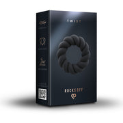 Rocks-Off - Twist Penisring - Schwarz Liquid-Silikon