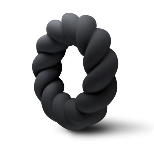 Rocks-Off - Twist Penisring - Schwarz Liquid-Silikon