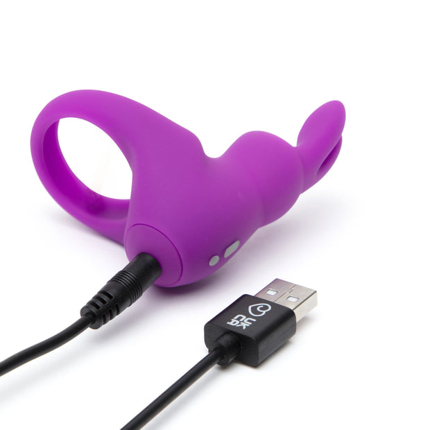 Happy Rabbit – 2-teiliges Cockring-Set – Vibrierend