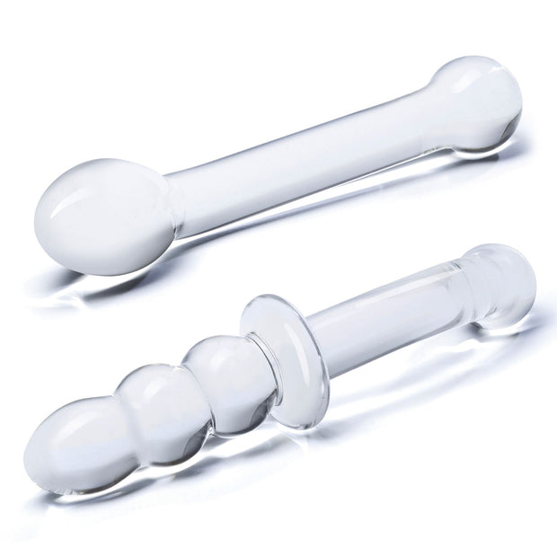 Glas - G-Spot Pleasure Glass Dildo Set 2 pcs