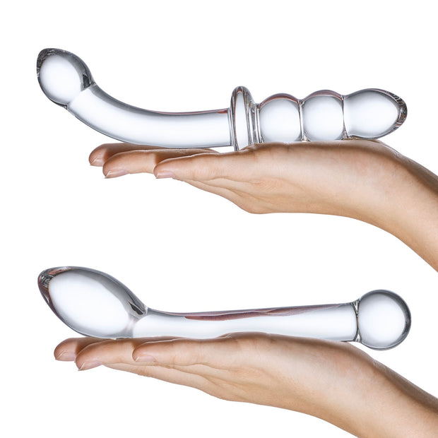 Glas - G-Spot Pleasure Glass Dildo Set 2 pcs