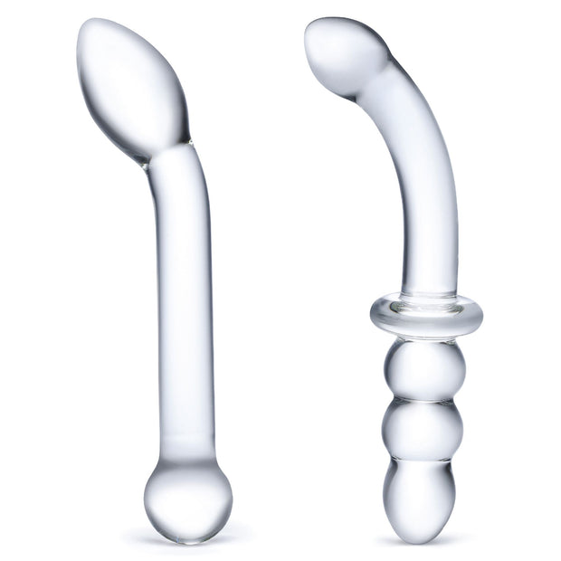 Glas - G-Spot Pleasure Glass Dildo Set 2 pcs