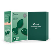 B-Vibe - Vibrating Jewel Plug M/L Emerald