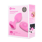 B-Vibe - Vibrating Heart Plug S/M Pink