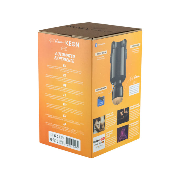 Kiiroo - Keon Kombi-Set mit Feel Victoria June Masturbator - Schwarz