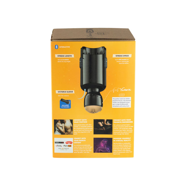 Kiiroo - Keon Kombi-Set mit Feel Victoria June Masturbator - Schwarz