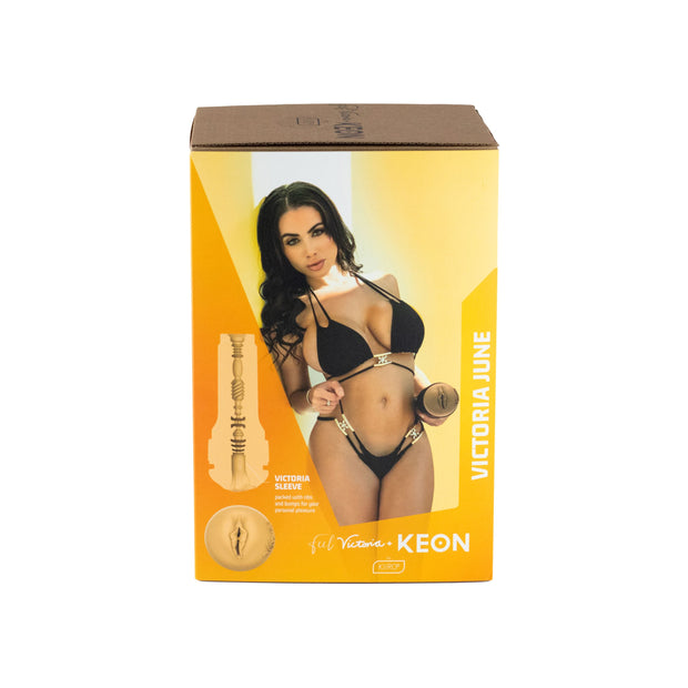 Kiiroo - Keon Kombi-Set mit Feel Victoria June Masturbator - Schwarz