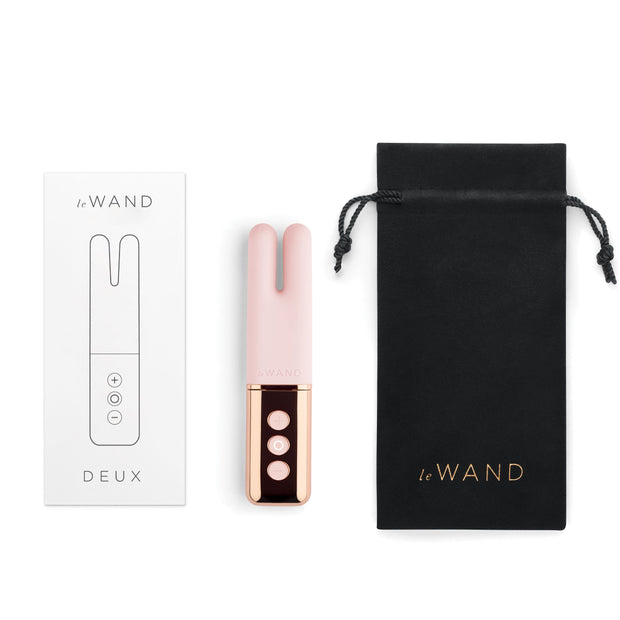 Le Wand - Deux Twin Motor Rechargeable Vibrator Rose Gold