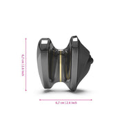 Mystim - Hearts Desire eStim Lay-On Vibrator Black