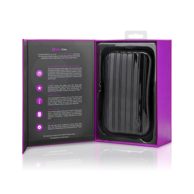 B-Vibe - Novice Remote Control Plug Fuchsia