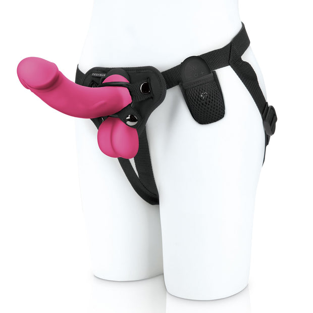 Pegasus - 6.5? Realistic SIlicone Dildo With Balls and Harness Included