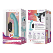 Pegasus - 6? Remote Control Ripple P-Spot G-Spot Silicone Peg with Harness 