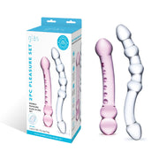 Glas - Pleasure Set Double Pleasure Glass Dildo Set