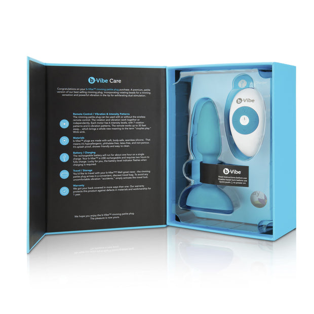B-Vibe - Rimming Petite Remote Control Plug Teal