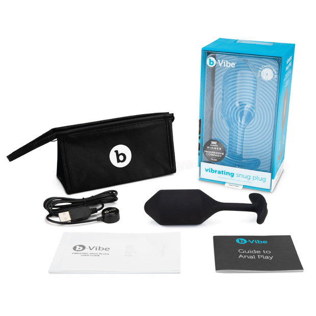 B-Vibe - Vibrating Snug Plug 4 (XL) Black
