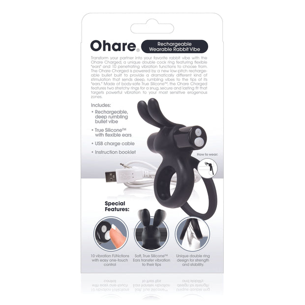 The Screaming O - Charged Ohare Rabbit Vibe Black
