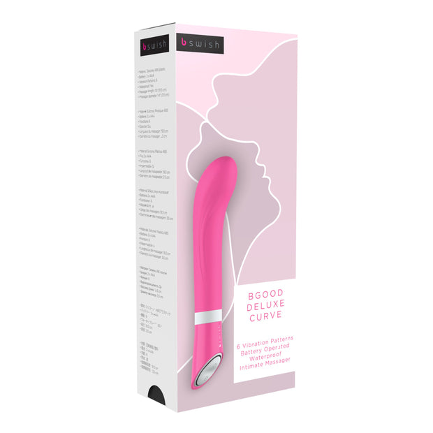 B Swish – BGOOD DELUXE CURVE G-Spot Vibrator – Rosa