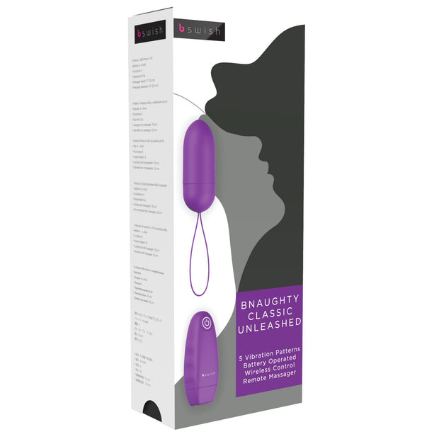B Swish - bnaughty Classic Unleashed Vibrating Bullet Purple