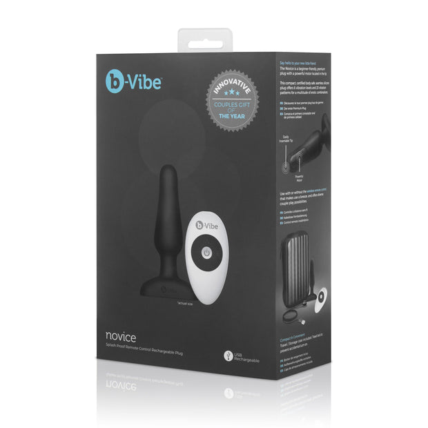 B-Vibe - Novice Remote Control Plug Black