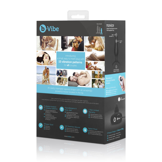 B-Vibe - Novice Remote Control Plug Black