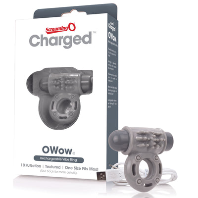 The Screaming O - Charged OWow Vibe Ring Grey