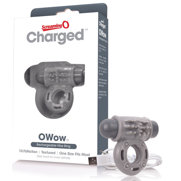 The Screaming O - Charged OWow Vibe Ring Grey
