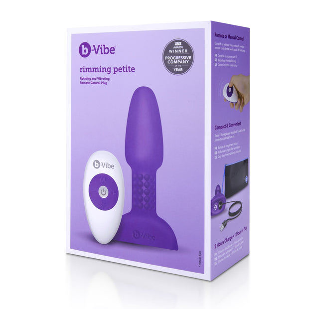 B-Vibe - Rimming Petite Remote Control Plug Purple