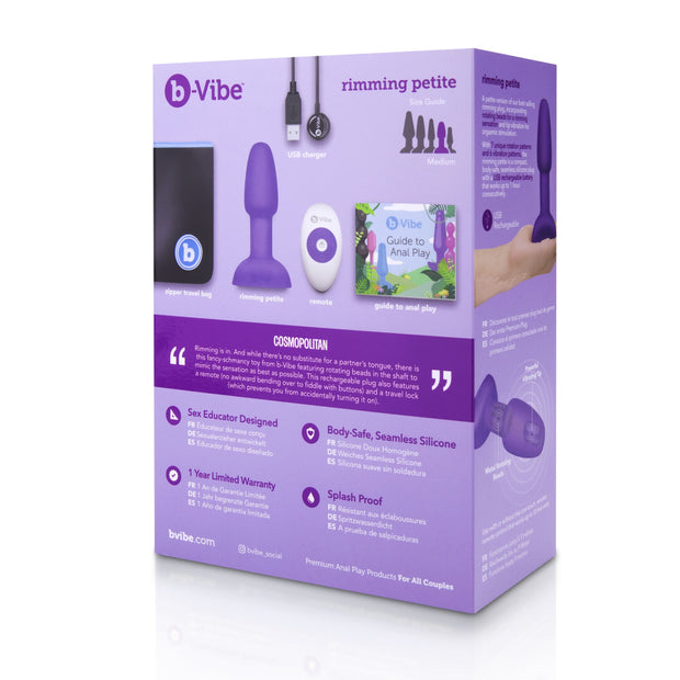 B-Vibe - Rimming Petite Remote Control Plug Purple
