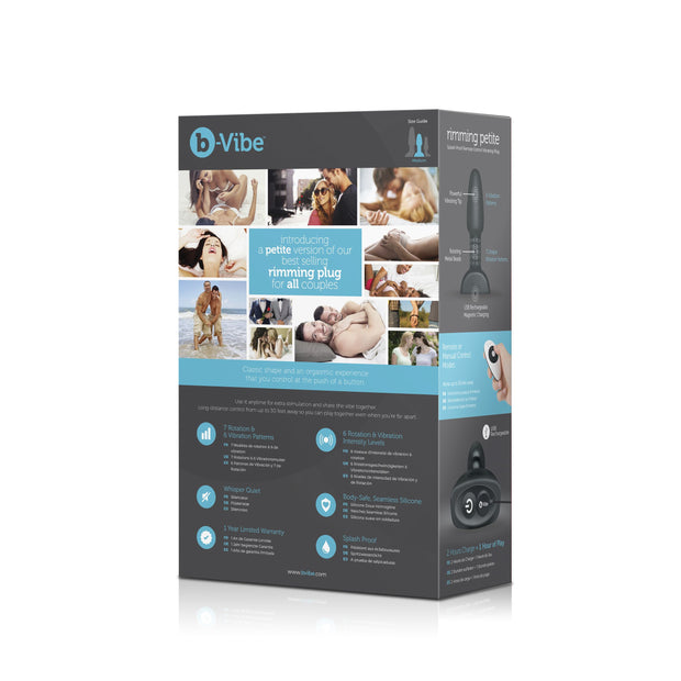 B-Vibe - Rimming Petite Remote Control Plug Black