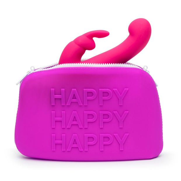 Happy Rabbit – HAPPY Aufbewahrungstasche Mit Reißverschluss – Groß Lila