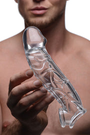 Clear Extender gekrümmte Penis-Hülle