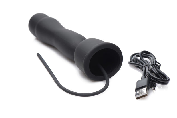 Penis-Dilatator mit vibrierendem Eichel-Stimulator