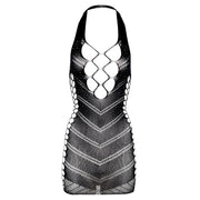 Kleid Glitter Amethille- Schwarz