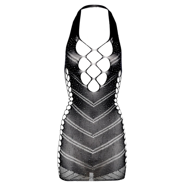 Kleid Glitter Amethille- Schwarz