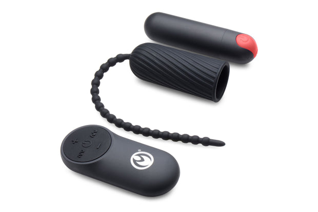Dark Chain Wiederaufladbarer Dilator mit Fernbedienung - Schwarz
