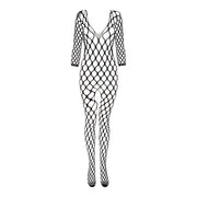 Netz-Catsuit Safiya - Schwarz