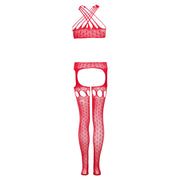 Straps Catsuit Jasmina- rot